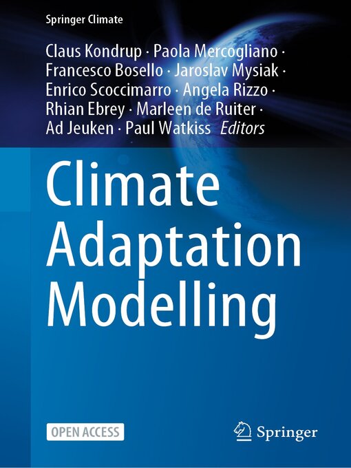 Title details for Climate Adaptation Modelling by Claus Kondrup - Available